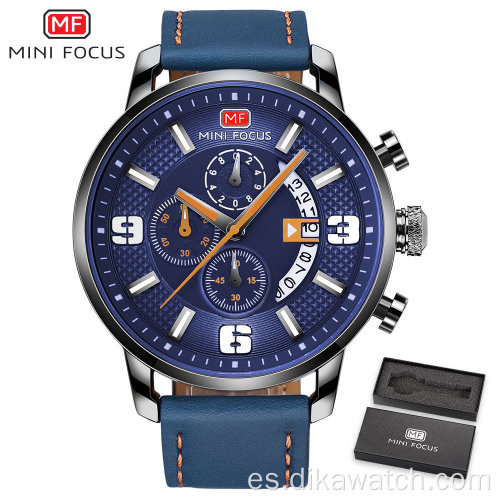 MINI FOCUS Reloj de pulsera de cuarzo para hombre a la moda